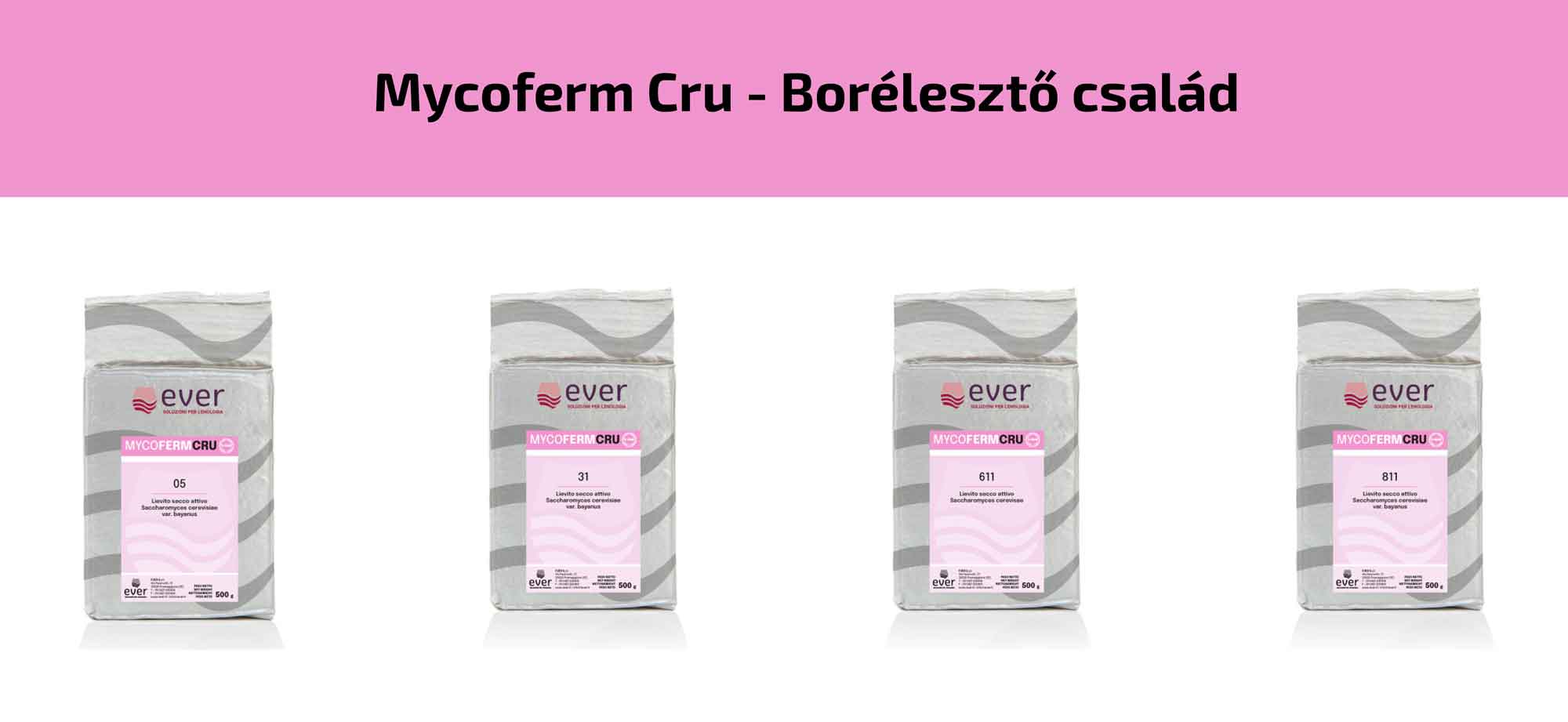 Mycoferm-Cru-Borélesztő-család Mycoferm-Cru-borászati fajélesztő család