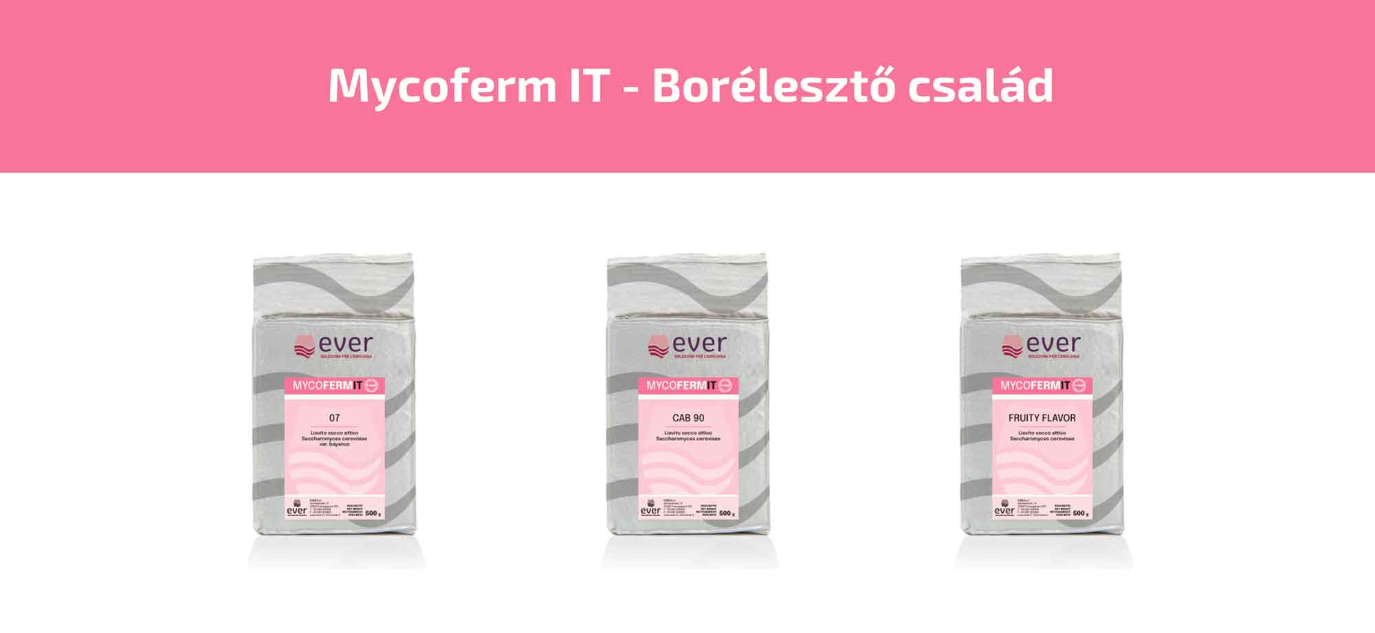 Mycoferm-IT-Borélesztő-család Mycoferm-IT-borászati fajélesztő család