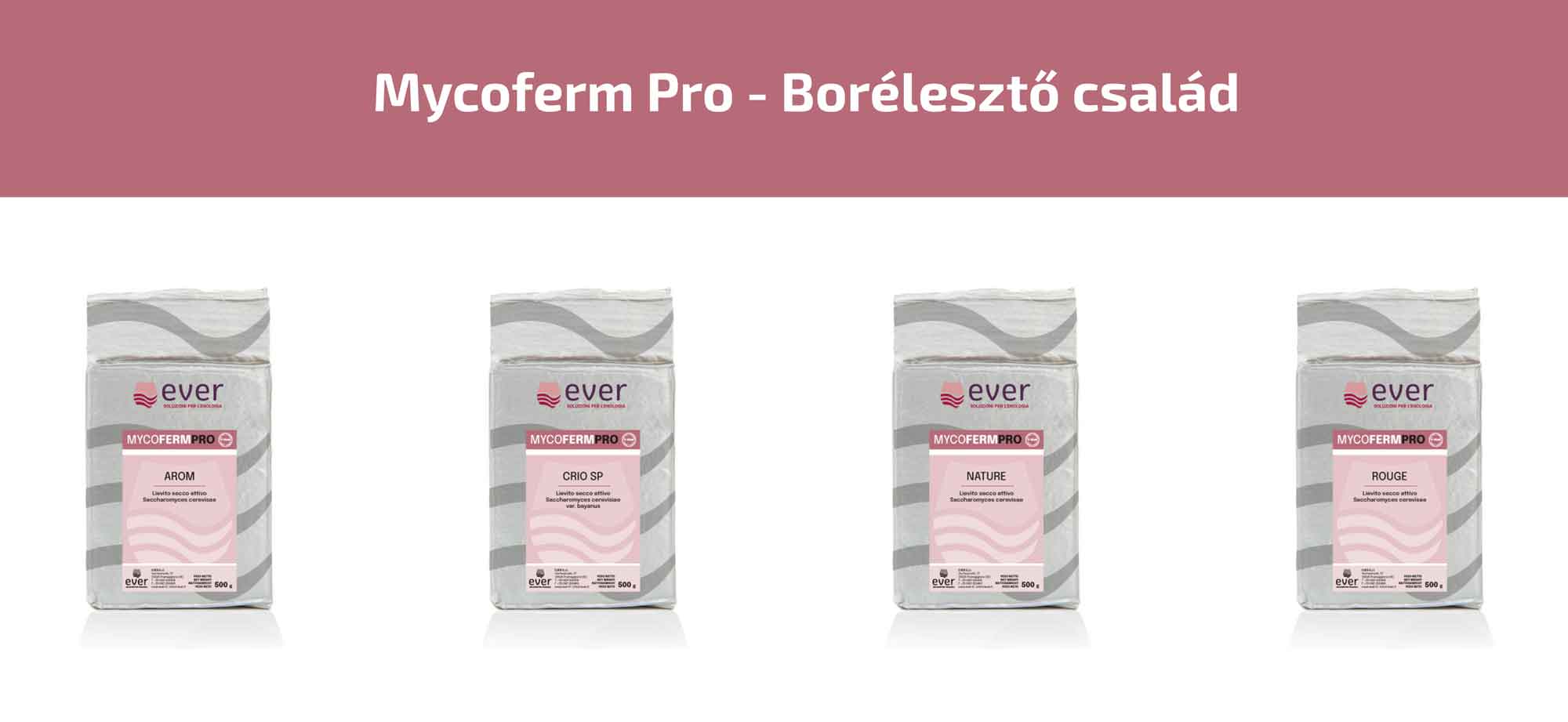 Mycoferm-Pro-Borélesztő-család Mycoferm-Pro-borászati fajélesztő család