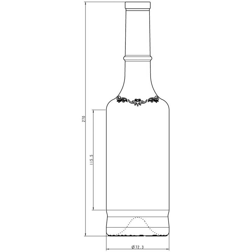 Magyar pálinkás üveg